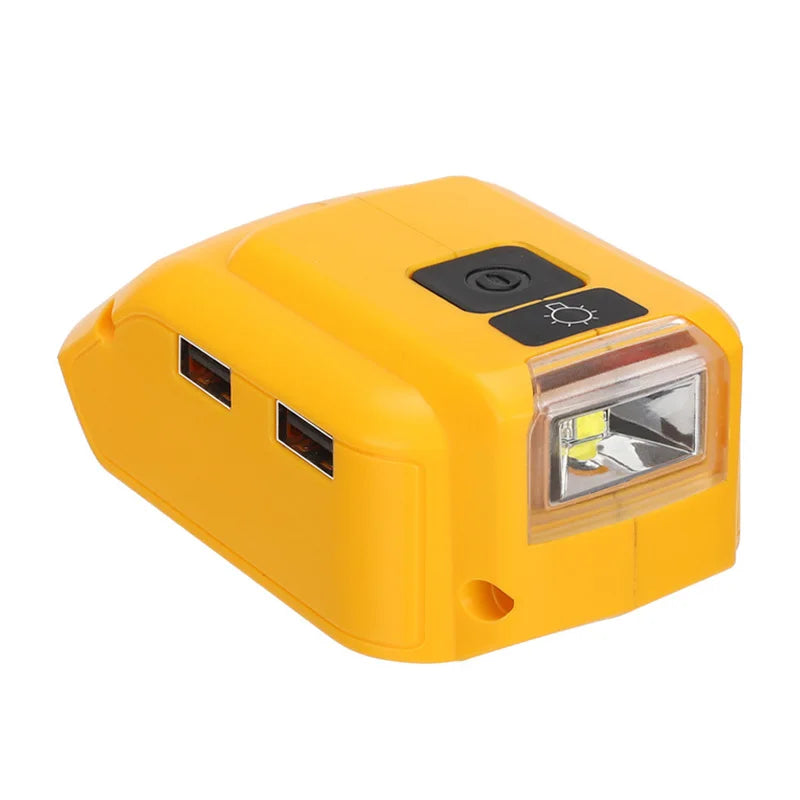 adaptateur USB et lampe torche pour batterie Dewalt